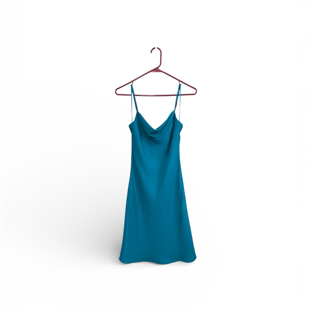 Express Teal Spaghetti Strap Dress
